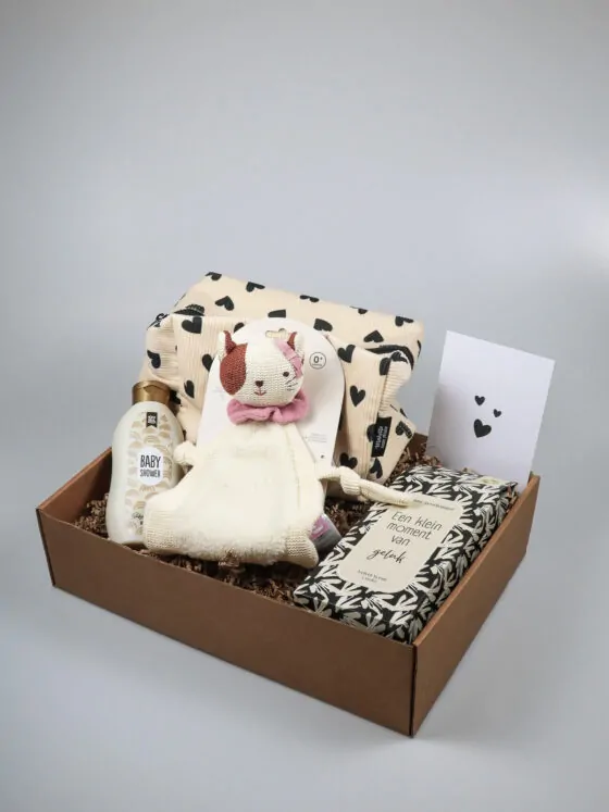 Cadeaupakket baby – speendoekje, bodywash & geurhanger Cadeaupakket baby – speendoekje, bodywash & geurhanger