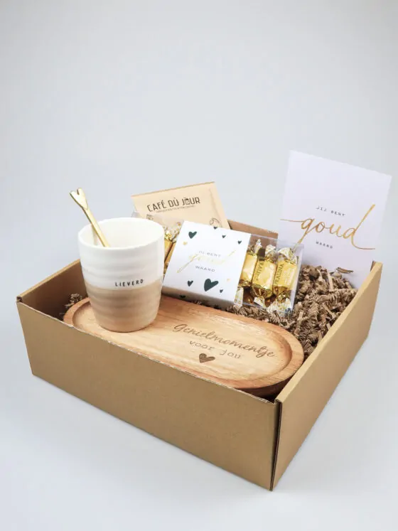 Cadeaupakket Jij bent goud waard – Origineel en stijlvol geschenk met Zusss