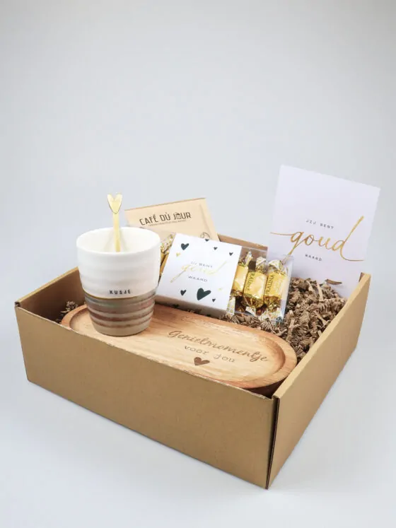 Cadeaupakket Jij bent goud waard – Origineel en stijlvol geschenk met Zusss