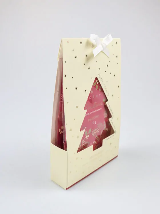 Geurzakjes Kerstboom rood – Feestelijk verpakt per 2 – Spiced Berry