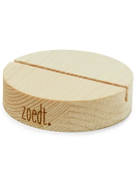 Kaartenhouder rond blank hout – Zoedt