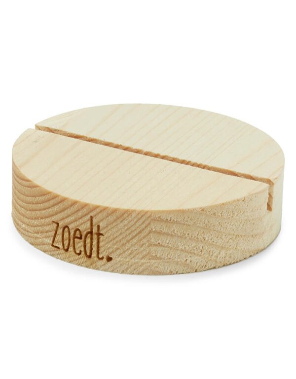 Kaartenhouder rond blank hout – Zoedt
