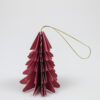 Kerstboom papier hangdecoratie – Rood