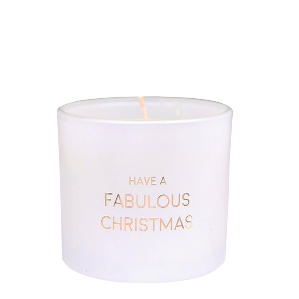 Geurkaars wens armband - Winter wood – Have a fabulous Christmas