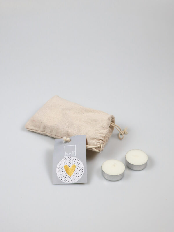 Jute zakje met 10 theelichtjes – Leeff Jute zakje met 10 theelichtjes – Leeff