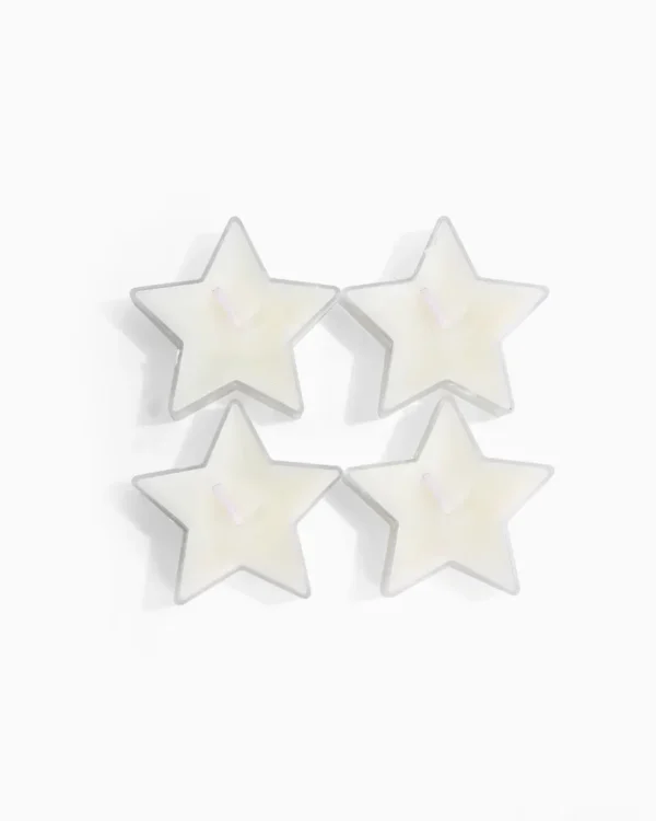 Waxinelichtjes ster – Set van 4