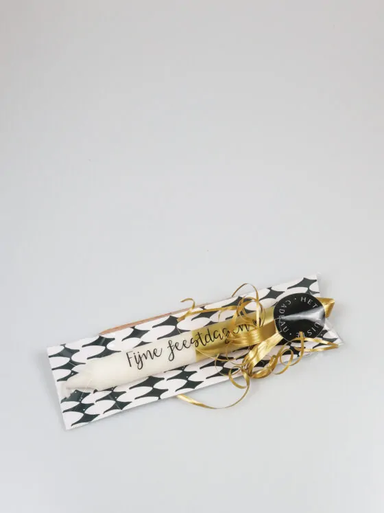 Cadeautje kaars – Fijne Feestdagen