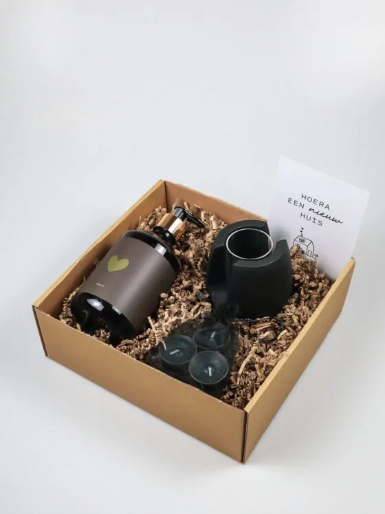 Cadeaupakket Nieuw Huis – Warm Welkom met Kaars & Zeep