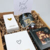 Cadeaupakket Veel Liefs met kandelaars en chocolade