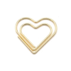 Paperclips gouden hartvorm – Set van 3 stuks