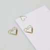 Paperclips gouden hartvorm – Set van 3 stuks