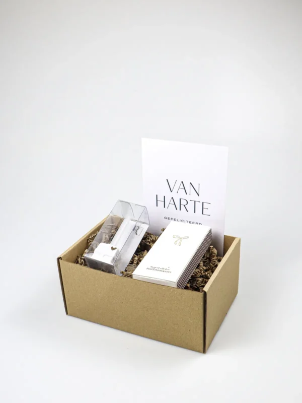 Cadeaupakket gefeliciteerd – Räder cadeau kandelaar en lucifers