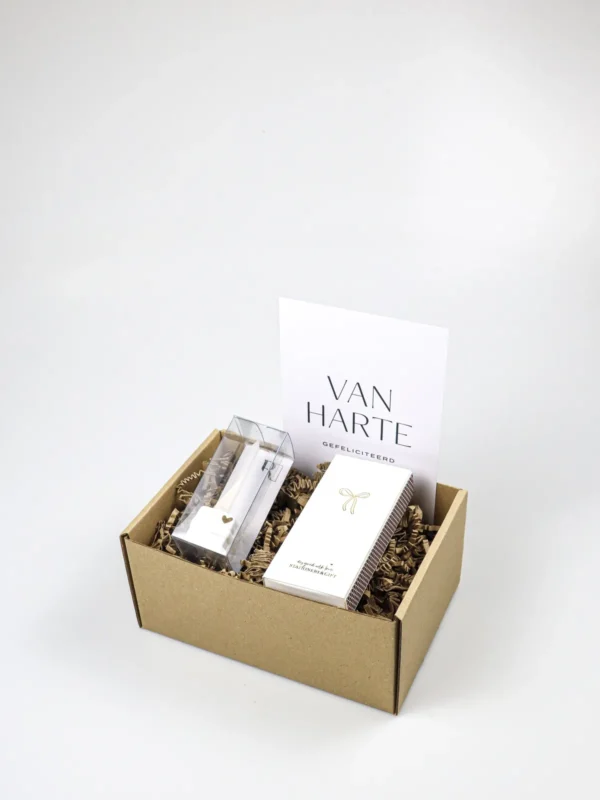 Cadeaupakket gefeliciteerd – Räder cadeau kandelaar en lucifers