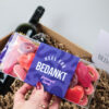 Cadeaupakket Bedankt met wijn, snoep en houten spel – Heel erg bedankt