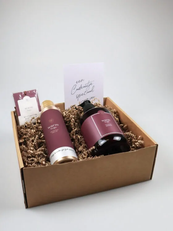 Cadeaupakket Warm Hugs van Zusss met handzeep, douchefoam en geurzakje