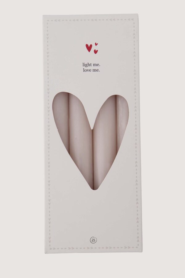 Zusss set van 4 rustieke kaarsen 20cm - Zand