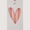 Zusss set van 4 rustieke kaarsen 20cm - Roze