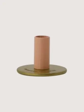 Zusss kandelaar keramiek – Momentje van Geluk- Geschikt voor extra smalle kaarsen (1,2 cm)