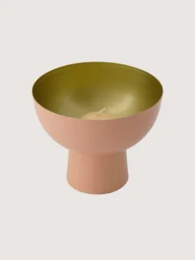 Zusss schaal op voet – Metaal in roze/goud