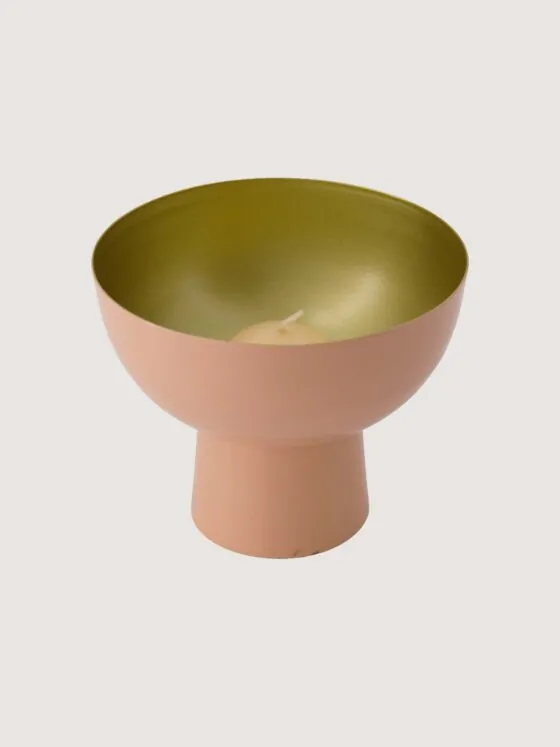 Zusss schaal op voet – Metaal in roze/goud Zusss schaal op voet – Metaal in roze/goud