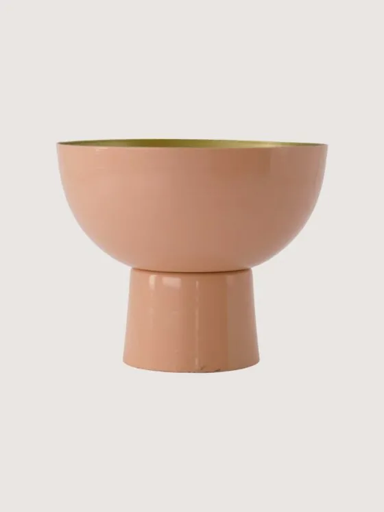 Zusss schaal op voet – Metaal in roze/goud