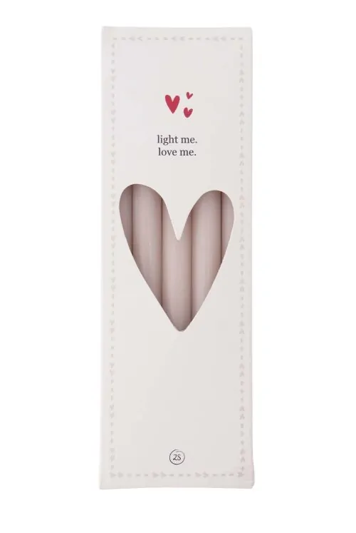 Zusss doosje met extra smalle kaarsjes 1,2 cm - zand