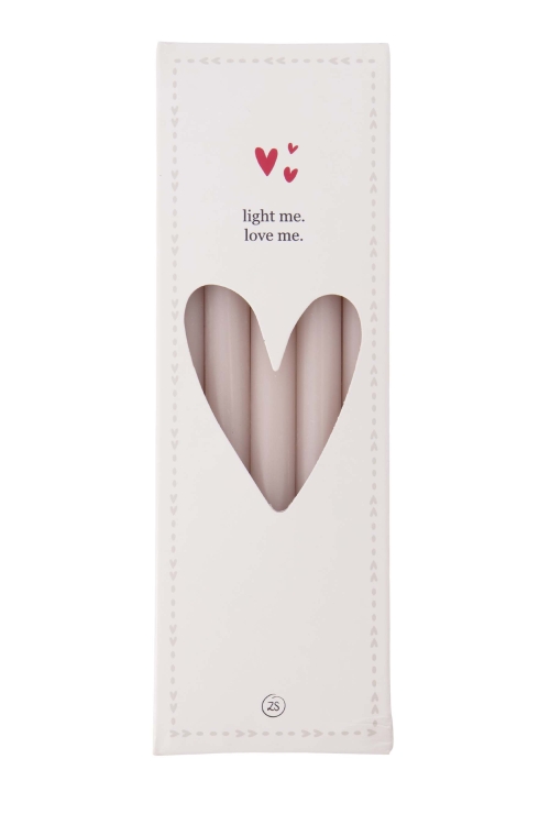 Zusss doosje met extra smalle kaarsjes 1,2 cm - zand