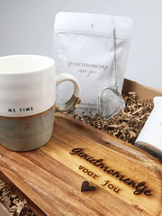 Geniet momentje cadeaupakket – Ontspannen met thee & Me Time