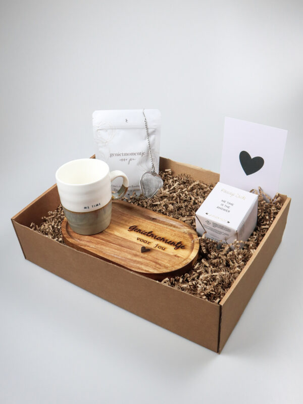 Geniet momentje cadeaupakket – Ontspannen met thee & Me Time