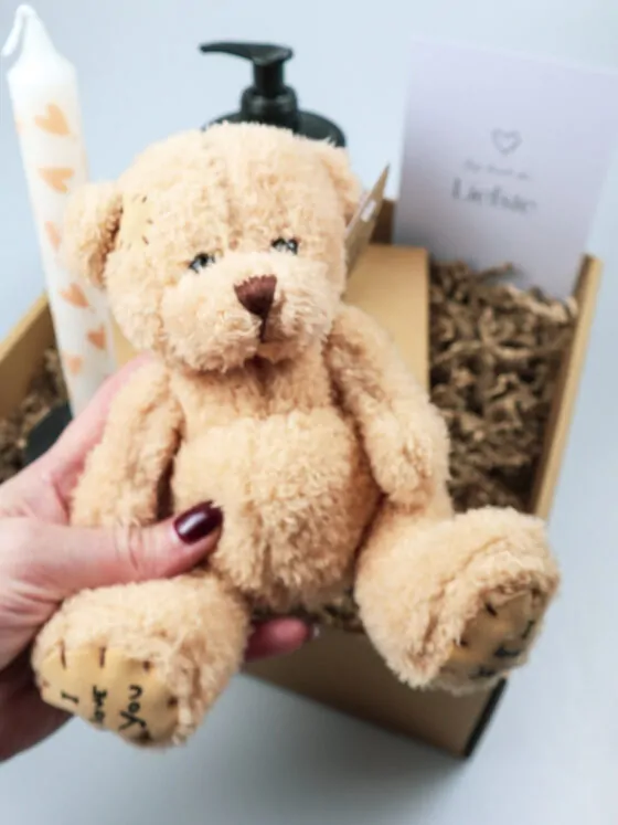 Cadeaupakket Jij bent de liefste - Met knuffelbeer en I Love You bodywash