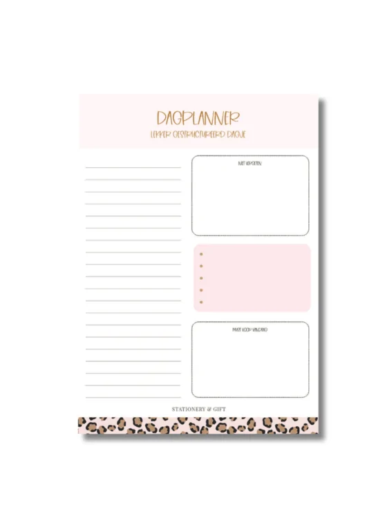 dagplanner roze