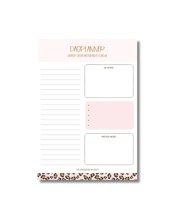 dagplanner roze