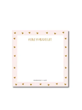 Notitieblok hartjes – 10x10 cm