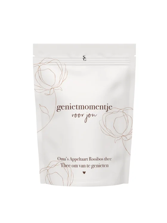 Thee Genietmomentje voor jou – Oma’s Appeltaart Rooibos thee Thee Genietmomentje voor jou – Oma’s Appeltaart Rooibos thee