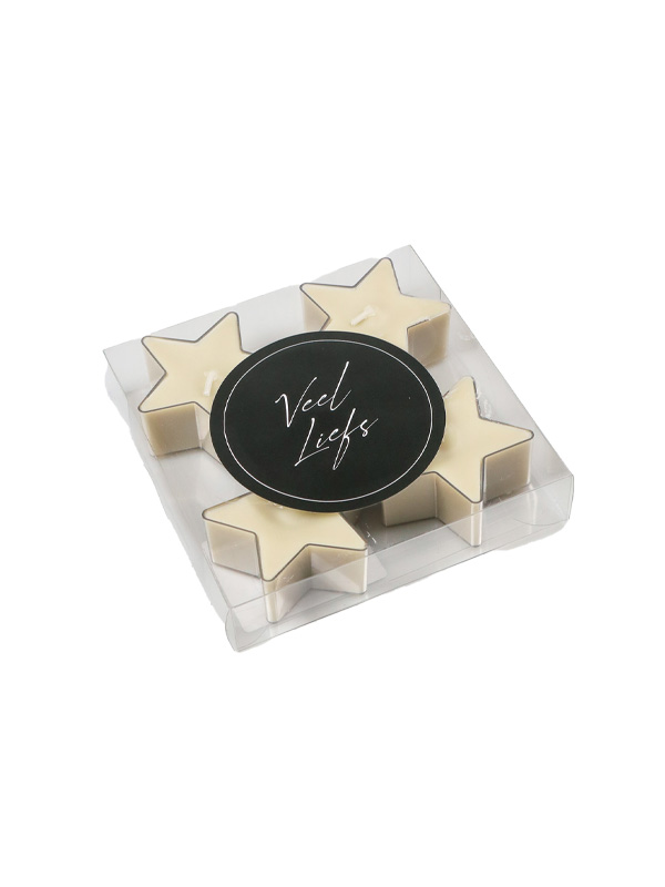 Rustik Lys waxinelicht Ster - Groen (pistache)