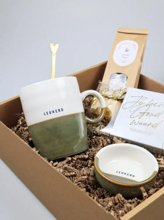 Cadeaupakket jij bent goud waard met Zusss thee mok