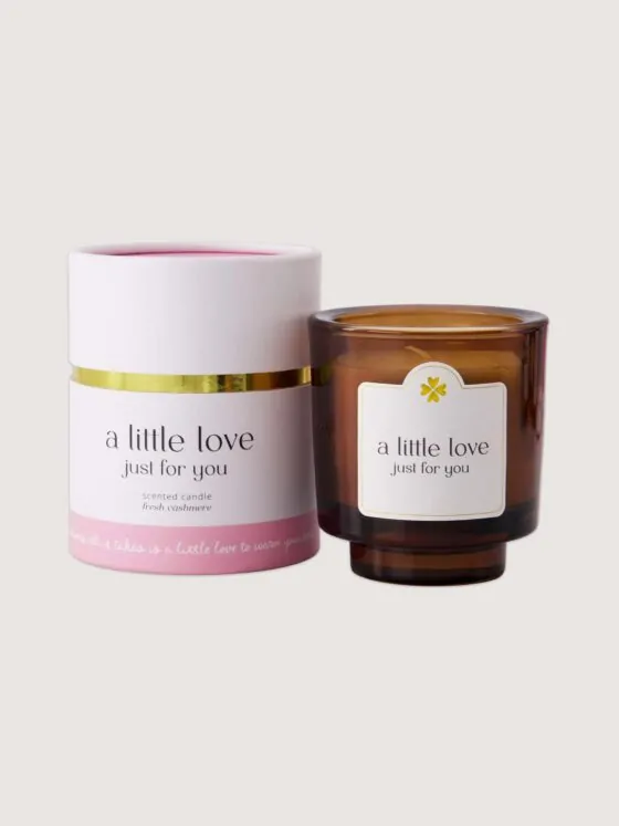 Zusss geurkaars glas in koker - A little love just for you