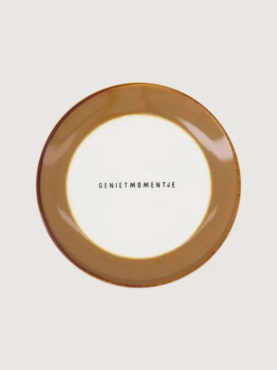 Zusss gebaksbordje keramiek - genietmomentje