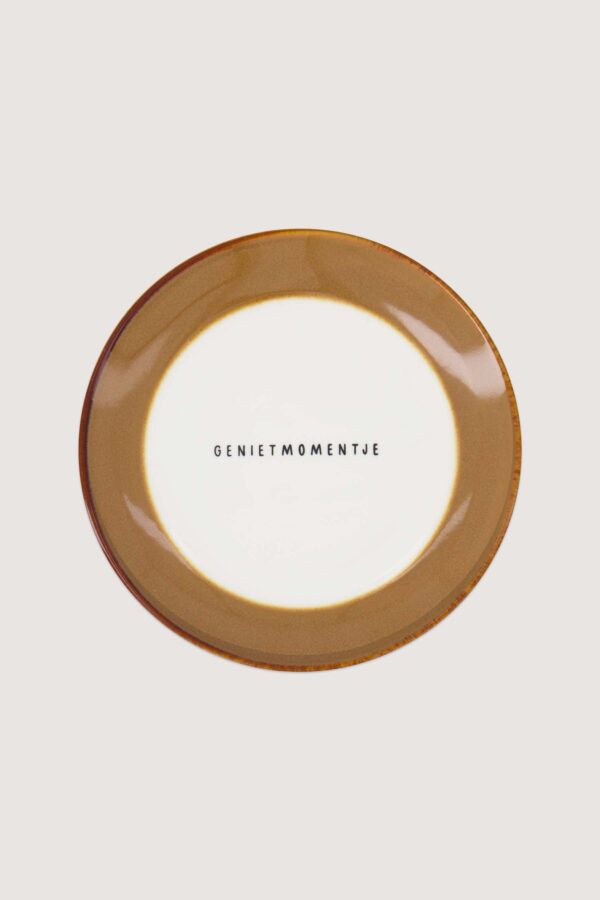 Zusss gebaksbordje keramiek - genietmomentje