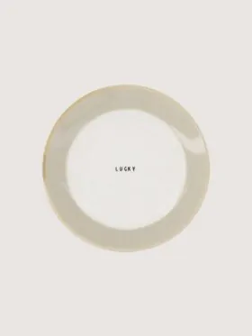 Zusss gebaksbordje keramiek - Lucky