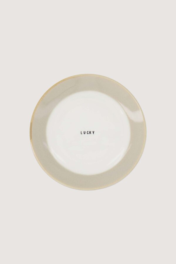 Zusss gebaksbordje keramiek - Lucky