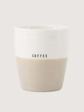 Zusss koffiemok Coffee - Wit/Zand