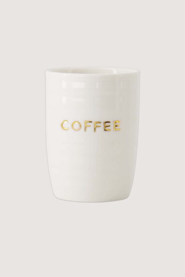 Zusss koffiemok - coffee wit/goud Zusss koffiemok - coffee wit/goud