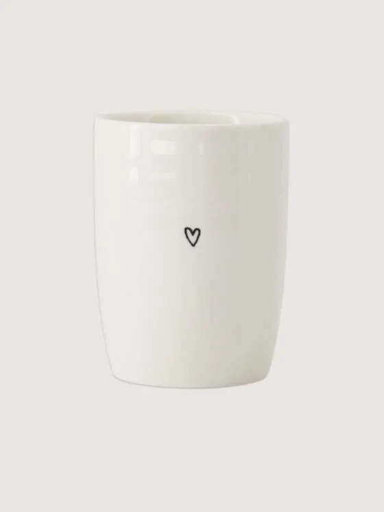 Zusss koffiemok - hartjes zwart/wit