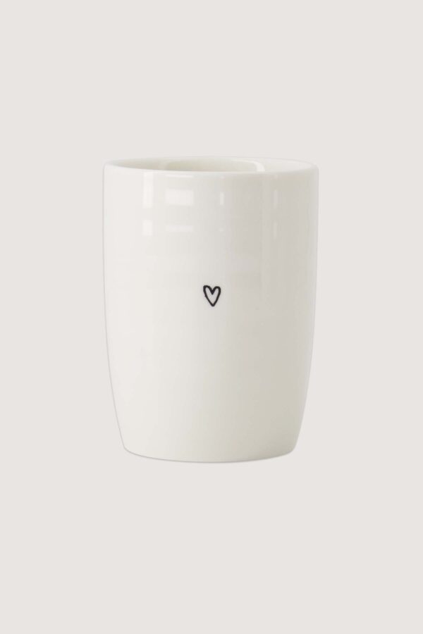 Zusss koffiemok - hartjes zwart/wit Zusss koffiemok - hartjes zwart/wit