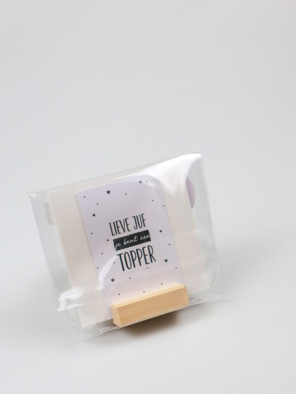 Quote blockie juf cadeau - Van een juf zoals jij word ik blij