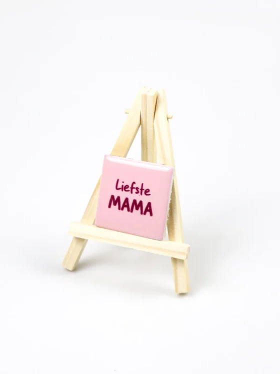 Magneet tegeltje - Liefste mama (Excl. houten ezel)