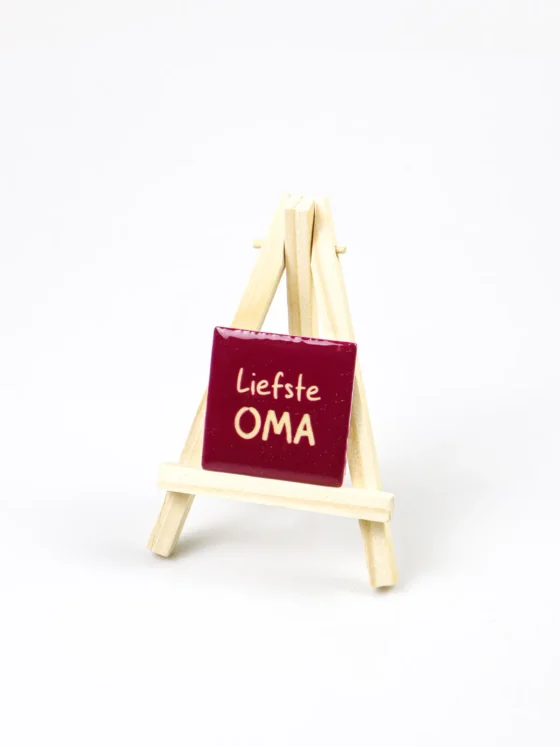 Magneet tegeltje - Liefste oma (Excl. houten ezel)