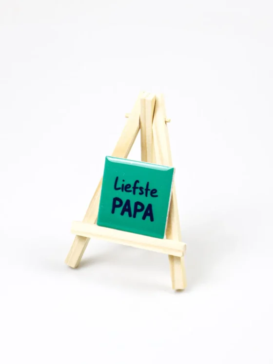 Magneet tegeltje - Liefste papa (Excl. houten ezel)