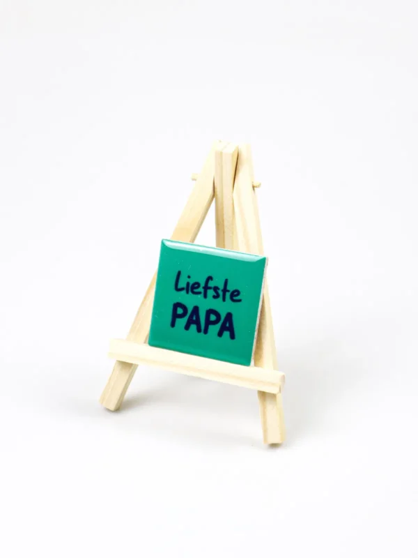 Magneet tegeltje - Liefste papa (Excl. houten ezel)